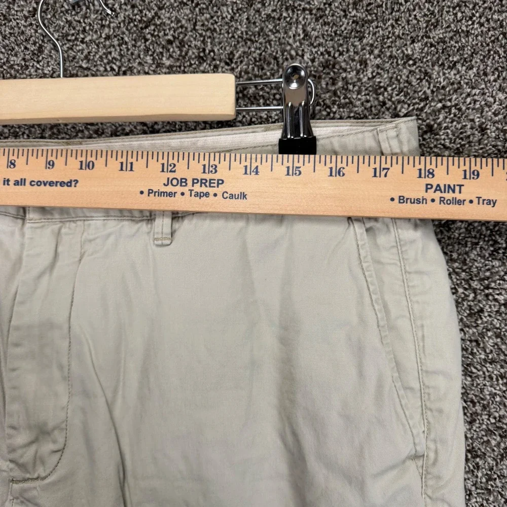 Faherty Island‎ Life Shorts Mens 35/7.5 Beige Organic Cotton Stretch Chino